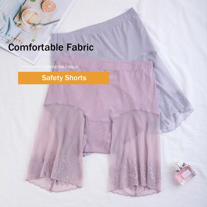 60-115 KG Plus Size Safety Short Pants Summer Women Seamless Underskirt Shorts Anti Rub Thigh Boyshorts Sexy Lace Women Boxers 4 60-115 KG Plus Size Safety Short Pants Summer Women Seamless Underskirt Shorts Anti Rub Thigh Boyshorts Sexy Lace Women Boxers 4